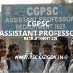 CGPSC Assistant Professor Recruitment 2025