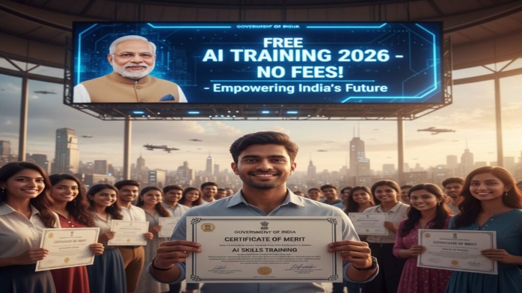 मजा आ गया! ₹50,000 वाला Free AI Course अब सबके लिए, भारत सरकार का 2026 का सबसे बड़ा तोहफा! 2 Free AI Training