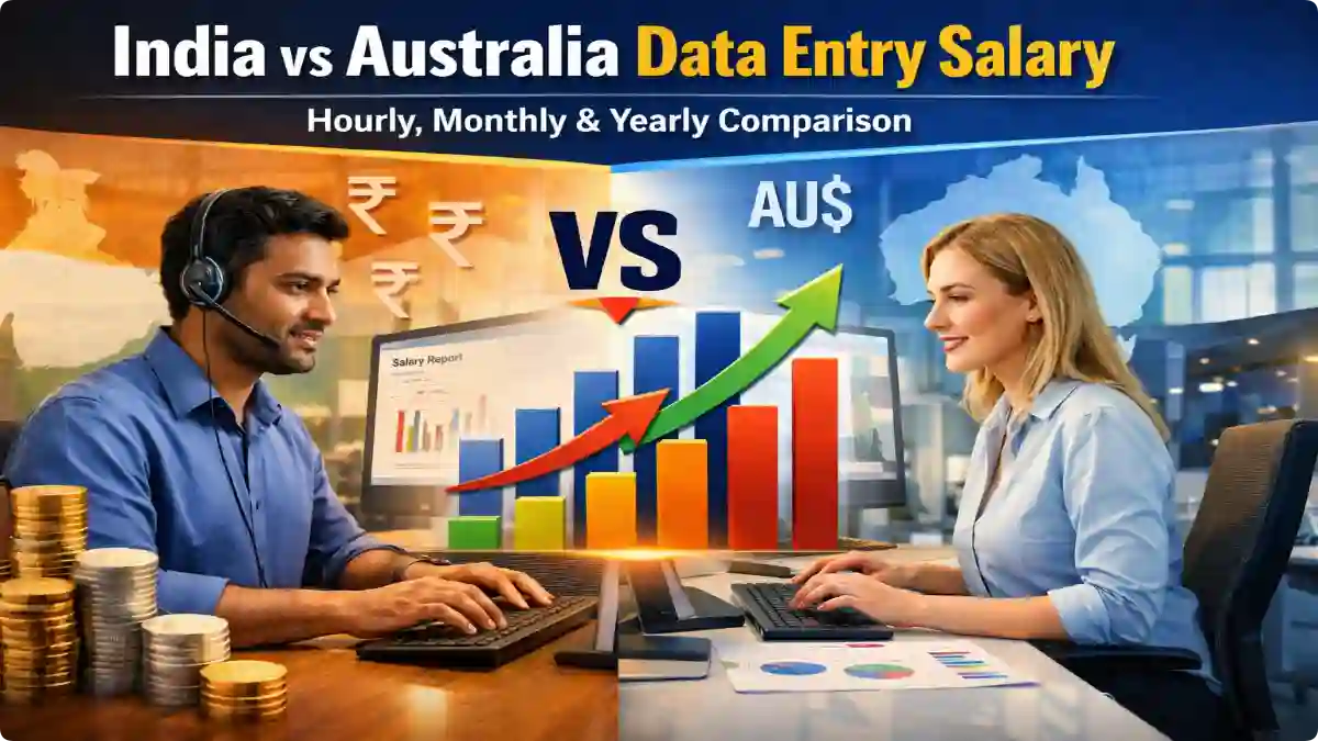 India vs Australia Data Entry Salary